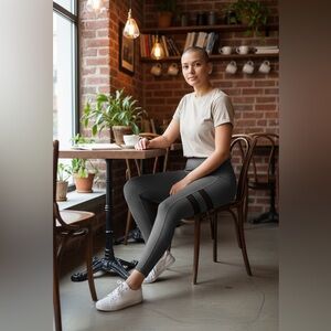 ( Forever 21) Gray and Black Leggings